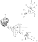 Drive Diagram and Parts List for SC2170 B00001 Bear Cat Chipper Shredder